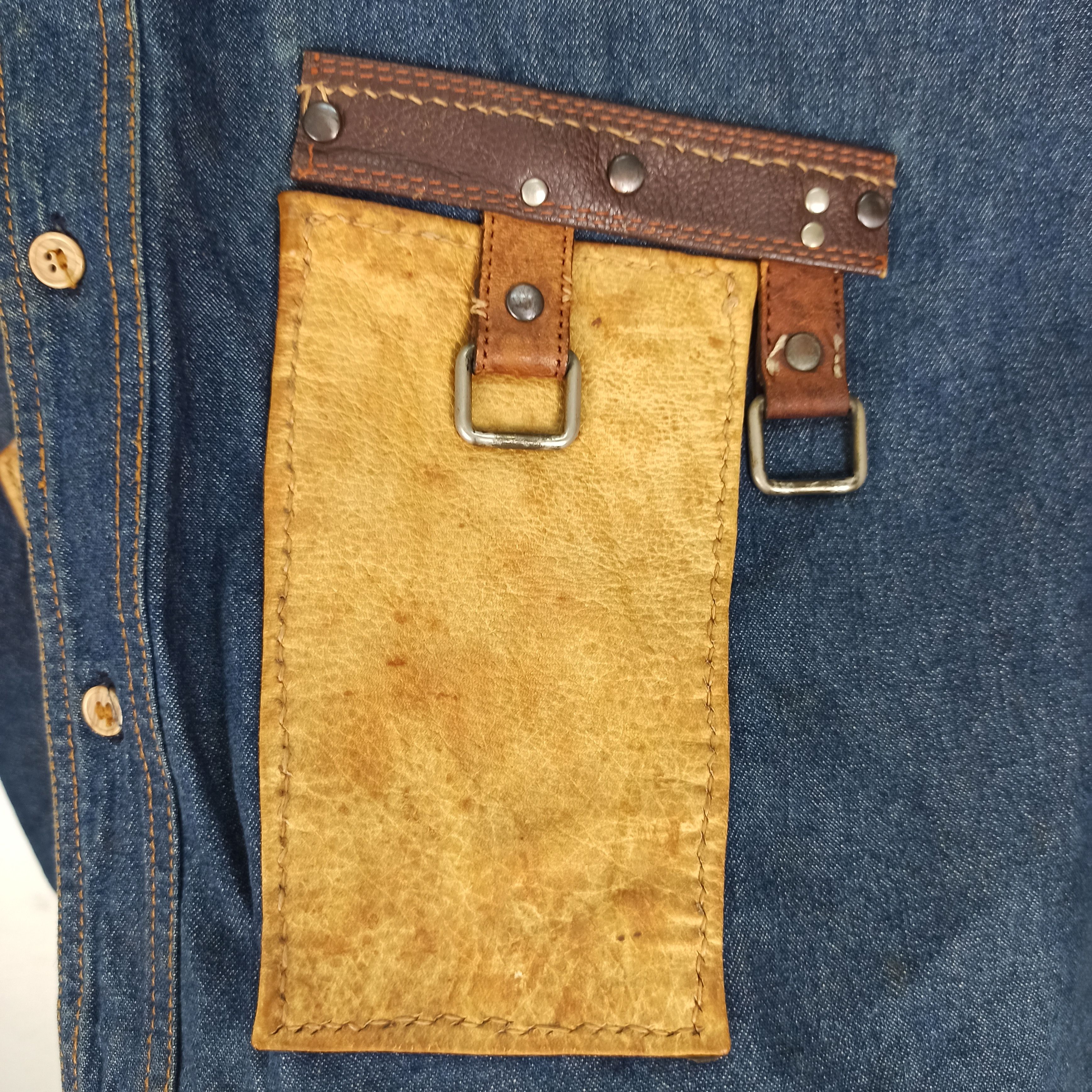 Japanese Brand Vintage INCA CAMEL Jacket Jeans Leather Pocket Size US L / EU 52-54 / 3 - 5 Thumbnail