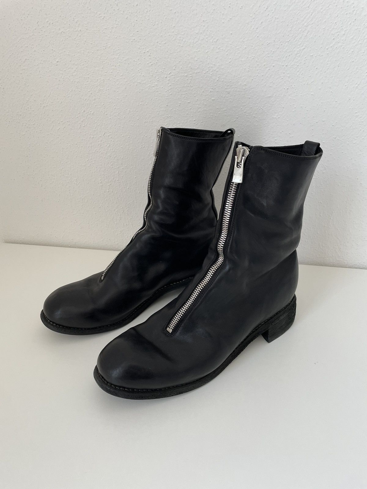 image of Guidi Pl2 Black Boots, Men's (Size 11)