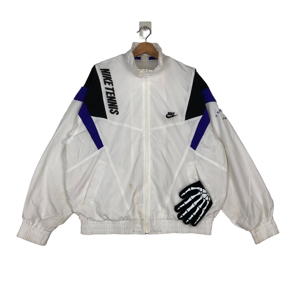 Nike VINTAGE NIKE TENNIS BIG SWOOSH COACH JACKET BOMBER DESIGN Size US XL / EU 56 / 4 - 1 Thumbnail