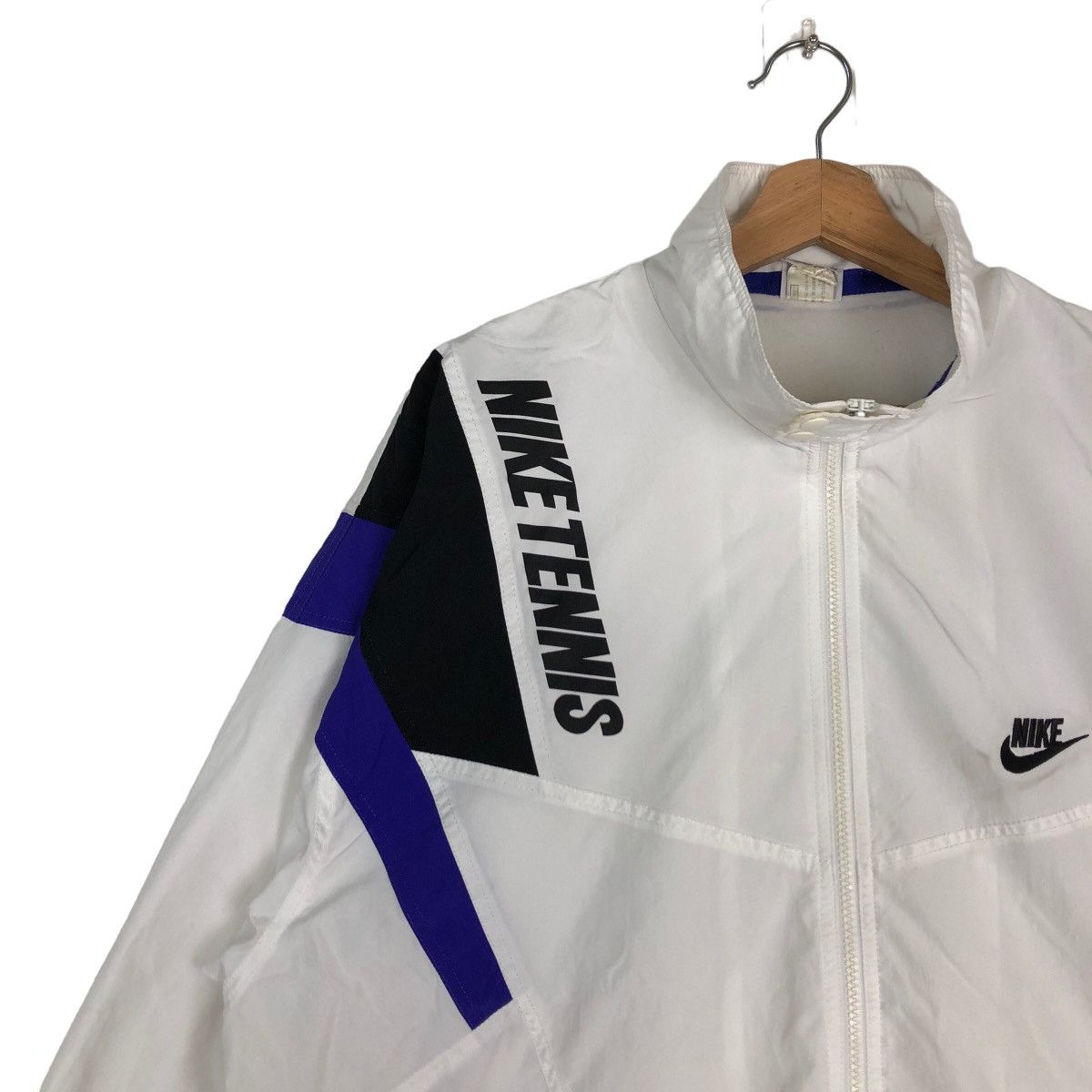 Nike VINTAGE NIKE TENNIS BIG SWOOSH COACH JACKET BOMBER DESIGN Size US XL / EU 56 / 4 - 6 Thumbnail