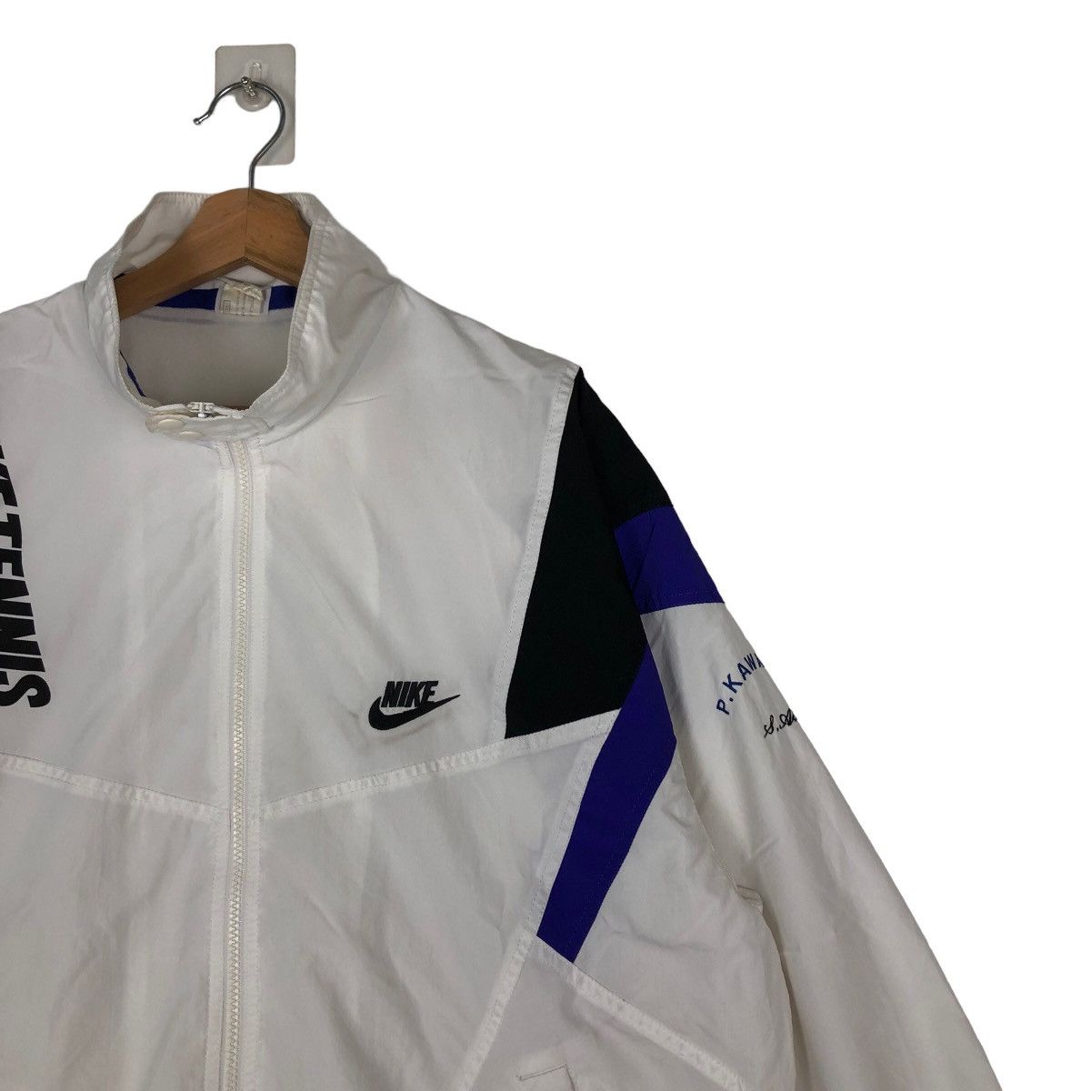 Nike VINTAGE NIKE TENNIS BIG SWOOSH COACH JACKET BOMBER DESIGN Size US XL / EU 56 / 4 - 5 Thumbnail