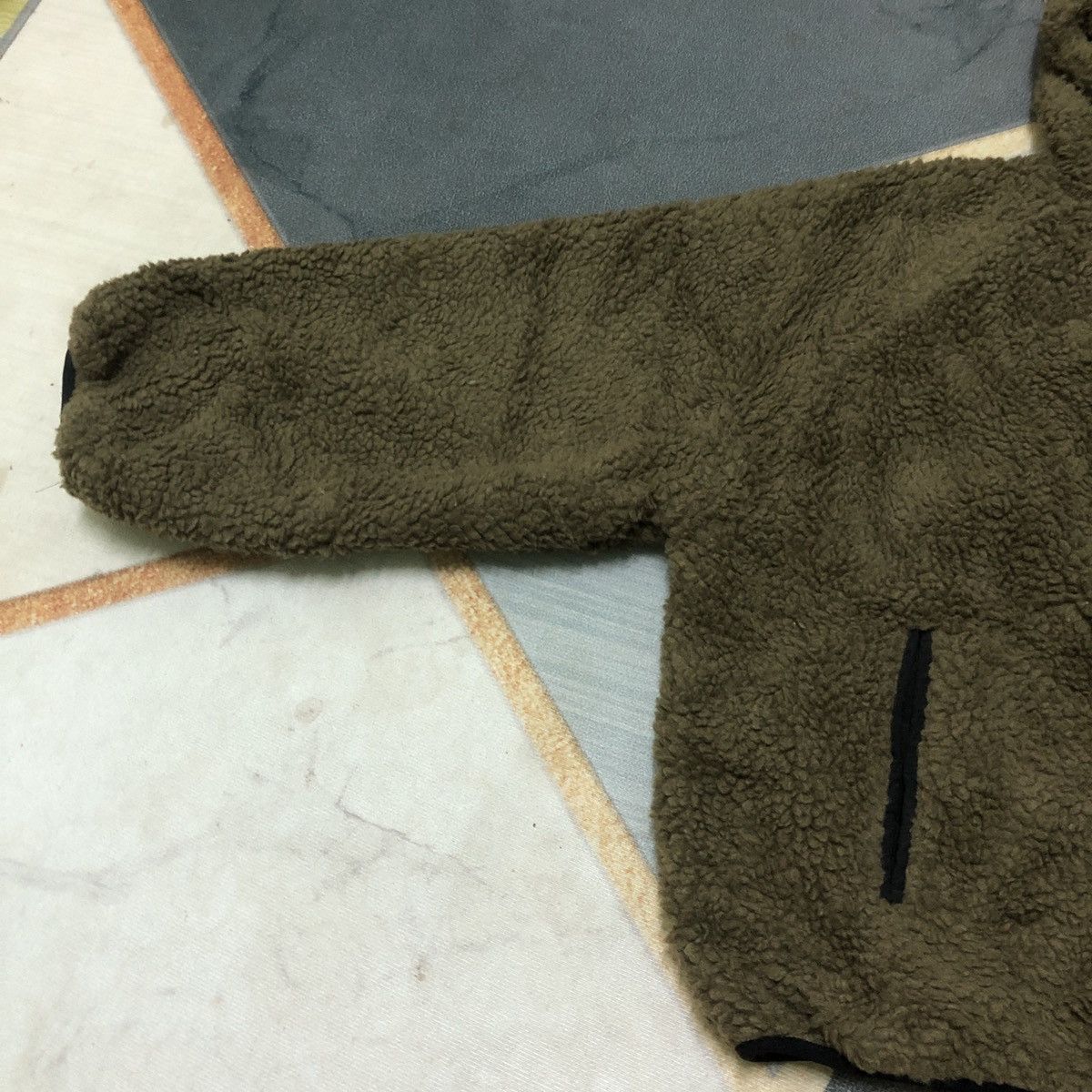 Japanese Brand First Down Deep Pile Fleece Oversized Hoodie Cropped Jacket Size US L / EU 52-54 / 3 - 5 Thumbnail