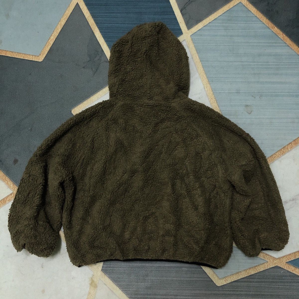 Japanese Brand First Down Deep Pile Fleece Oversized Hoodie Cropped Jacket Size US L / EU 52-54 / 3 - 2 Thumbnail