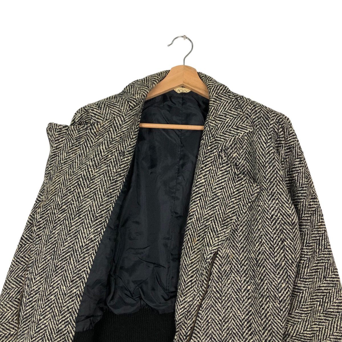 Japanese Brand VINTAGE HERRINGBONE BOMBER JACKET ISSEY MIYAKE DESIGN Size US S / EU 44-46 / 1 - 9 Thumbnail