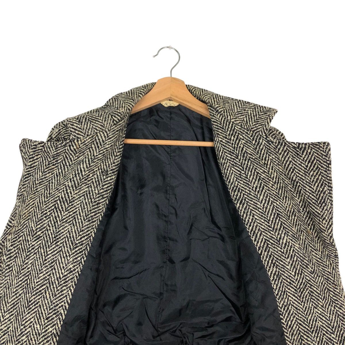 Japanese Brand VINTAGE HERRINGBONE BOMBER JACKET ISSEY MIYAKE DESIGN Size US S / EU 44-46 / 1 - 10 Thumbnail