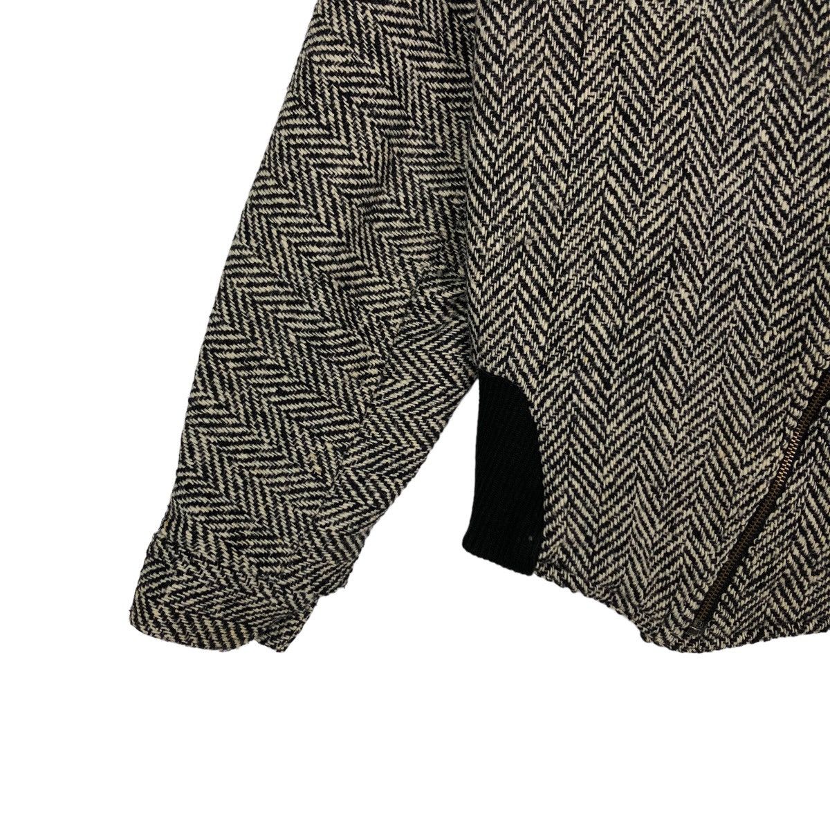 Japanese Brand VINTAGE HERRINGBONE BOMBER JACKET ISSEY MIYAKE DESIGN Size US S / EU 44-46 / 1 - 3 Thumbnail