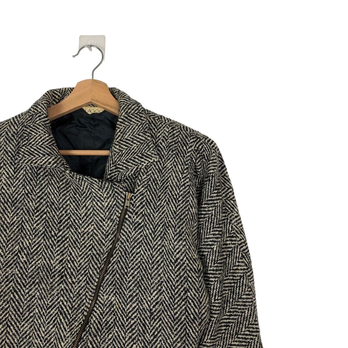 Japanese Brand VINTAGE HERRINGBONE BOMBER JACKET ISSEY MIYAKE DESIGN Size US S / EU 44-46 / 1 - 5 Thumbnail