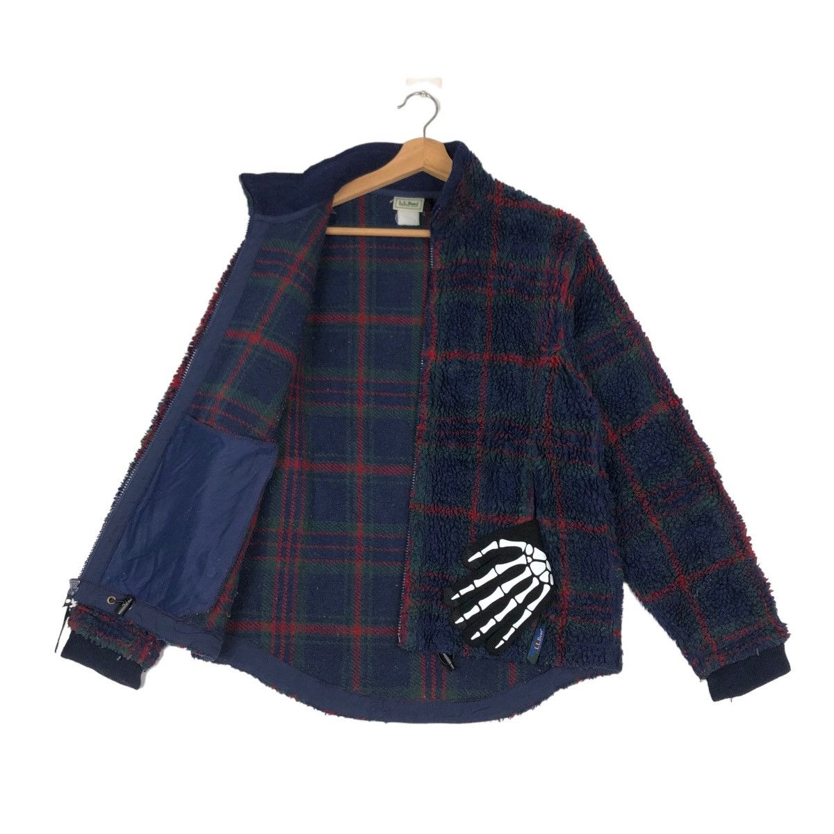 Japanese Brand VINTGE L.L.BEAN FLEECE JACKET TARTAN DESIGN Size US M / EU 48-50 / 2 - 8 Thumbnail