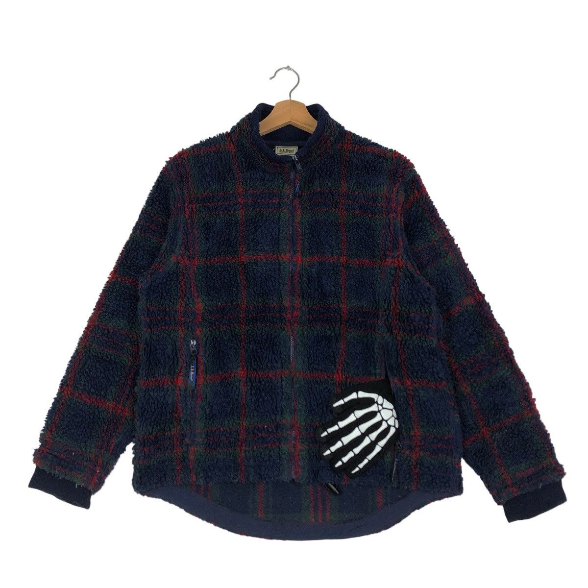 Japanese Brand VINTGE L.L.BEAN FLEECE JACKET TARTAN DESIGN Size US M / EU 48-50 / 2 - 1 Thumbnail