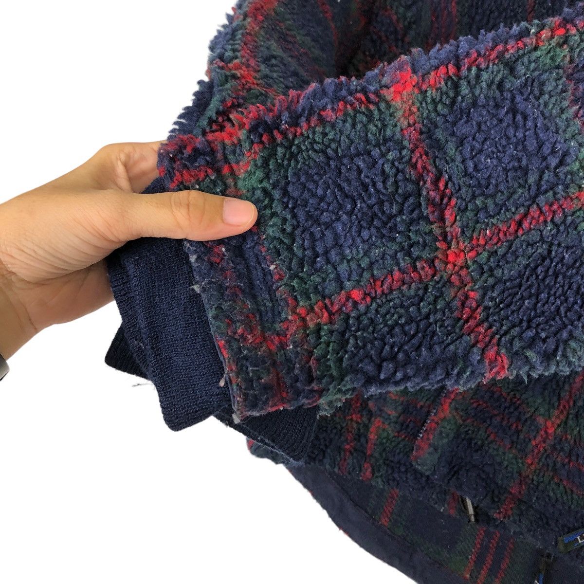 Japanese Brand VINTGE L.L.BEAN FLEECE JACKET TARTAN DESIGN Size US M / EU 48-50 / 2 - 11 Thumbnail
