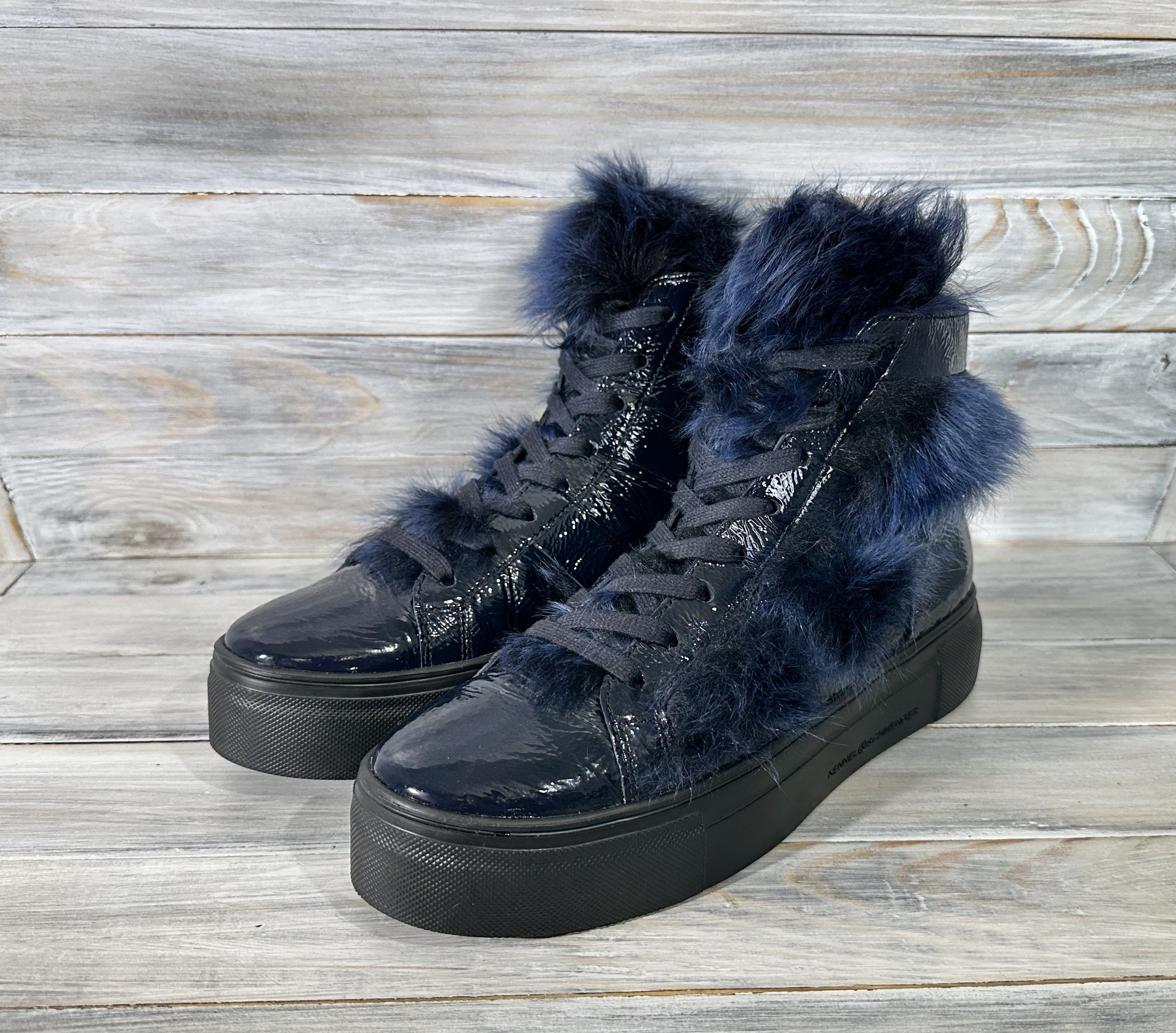 Leather Kennel & Schmenger Women's Patent Leather Shoes With Fur Size US 8 / IT 38 - 16 Thumbnail