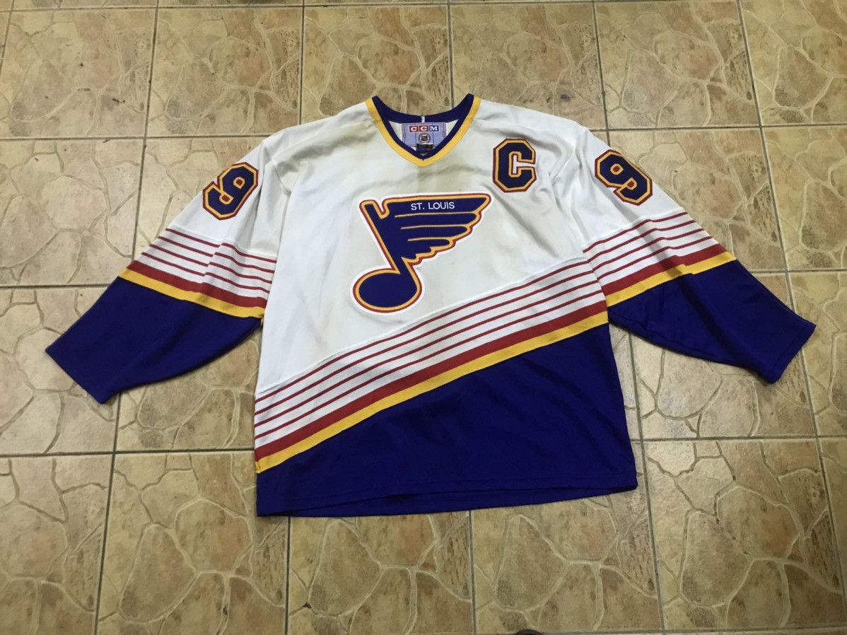 Ccm × NHL × Vintage Vintage 90s CCM NHL St.Louis Blue Wayne Gretzky Size US XL / EU 56 / 4 - 1 Thumbnail