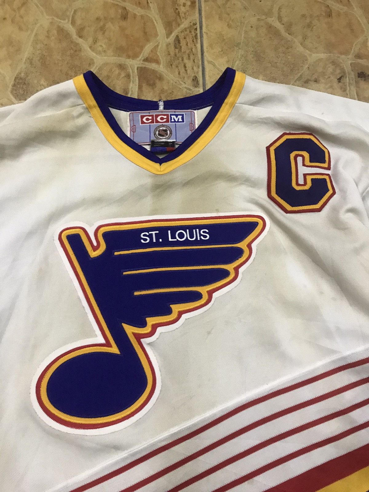 Ccm × NHL × Vintage Vintage 90s CCM NHL St.Louis Blue Wayne Gretzky Size US XL / EU 56 / 4 - 6 Thumbnail