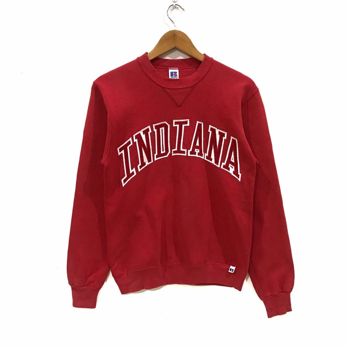 image of Made In USA x Russell Athletic Vintage Russell Athletic Indiana Jumper Pullover Sweatshirt in Red (