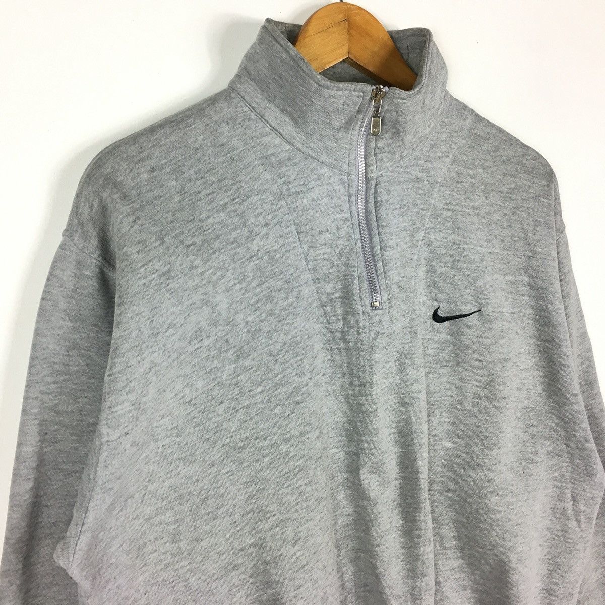 Nike vintage nike swoosh half zipper pullover jumper sweatshirt Size US M / EU 48-50 / 2 - 3 Thumbnail