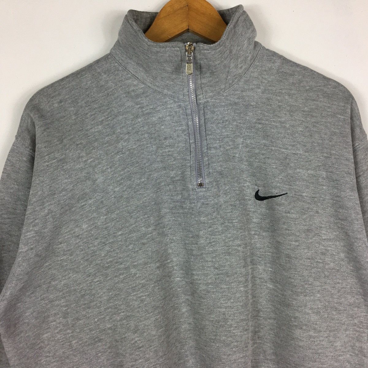 Nike vintage nike swoosh half zipper pullover jumper sweatshirt Size US M / EU 48-50 / 2 - 2 Thumbnail