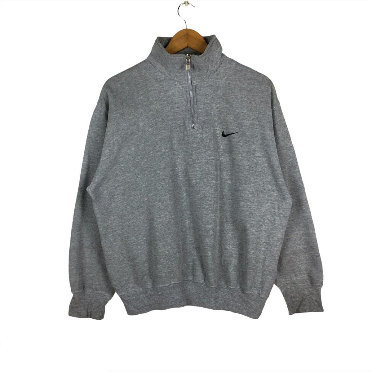 Nike vintage nike swoosh half zipper pullover jumper sweatshirt Size US M / EU 48-50 / 2 - 1 Thumbnail