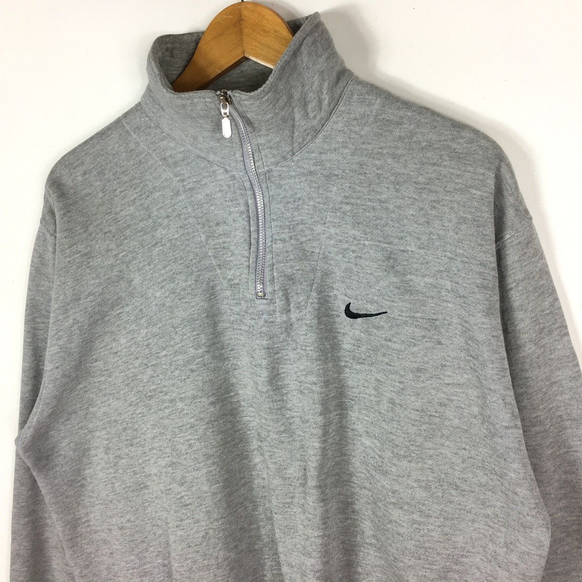 Nike vintage nike swoosh half zipper pullover jumper sweatshirt Size US M / EU 48-50 / 2 - 4 Thumbnail