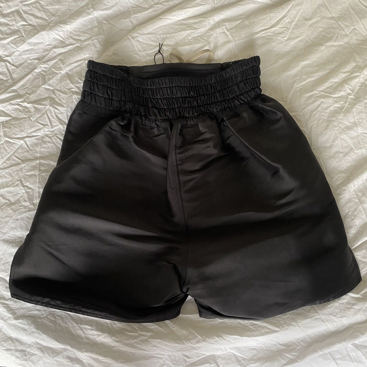 Rick Owens BNWT Rick Owens Silk boxing style black shorts. Size 27" / US 4 / IT 40 - 2 Thumbnail