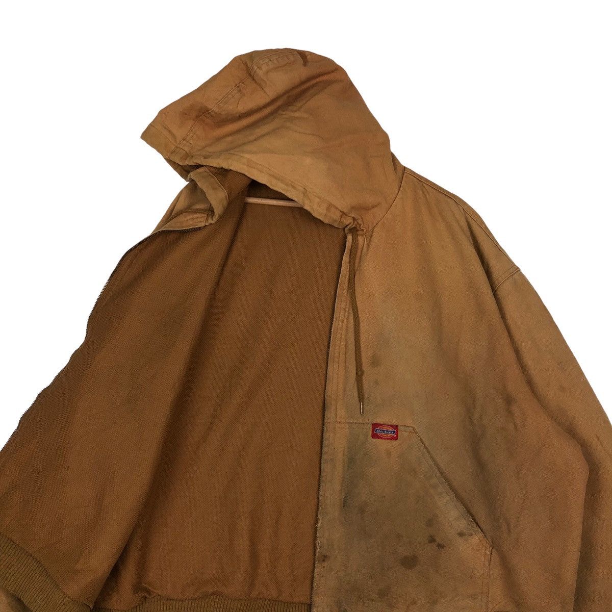 Japanese Brand VINTAGE CHORE WORK JACKET DICKIES USA MADE RICH BROWN Size US L / EU 52-54 / 3 - 9 Thumbnail