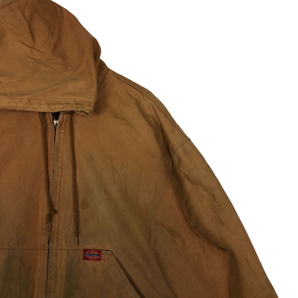 Japanese Brand VINTAGE CHORE WORK JACKET DICKIES USA MADE RICH BROWN Size US L / EU 52-54 / 3 - 5 Thumbnail