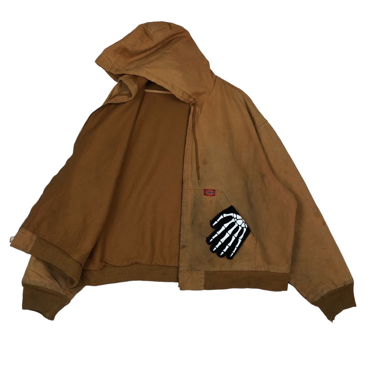 Japanese Brand VINTAGE CHORE WORK JACKET DICKIES USA MADE RICH BROWN Size US L / EU 52-54 / 3 - 8 Thumbnail