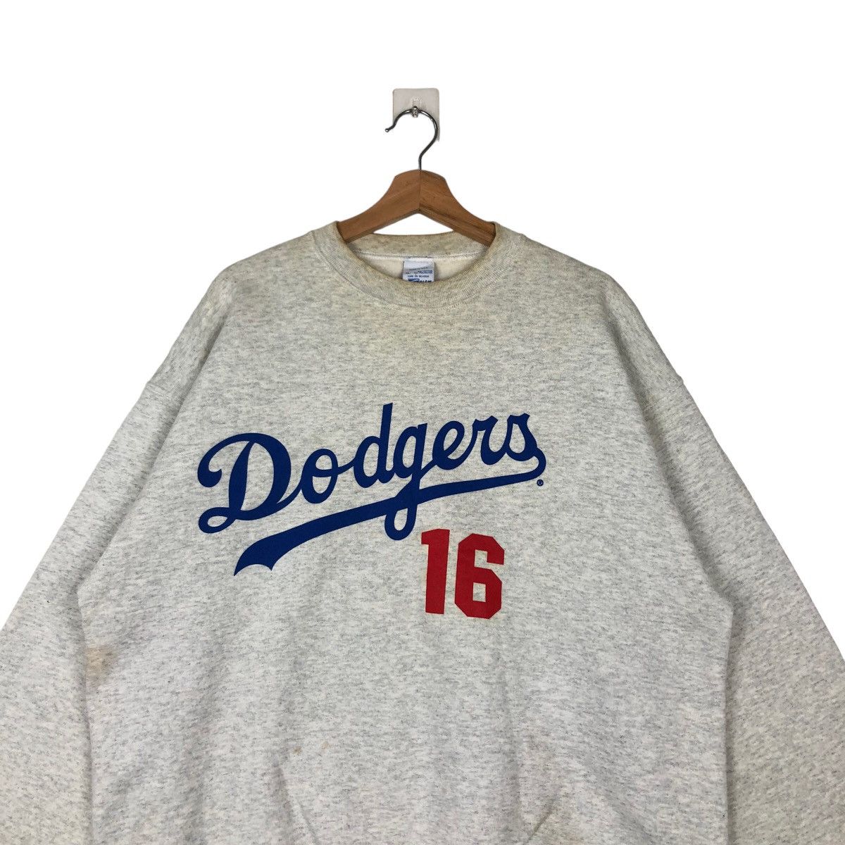 MLB VINTAGE SWEATSHIRT CREWNECK DODGERS NOMO 16 SALEM SPORTWEAR Size US XL / EU 56 / 4 - 2 Thumbnail
