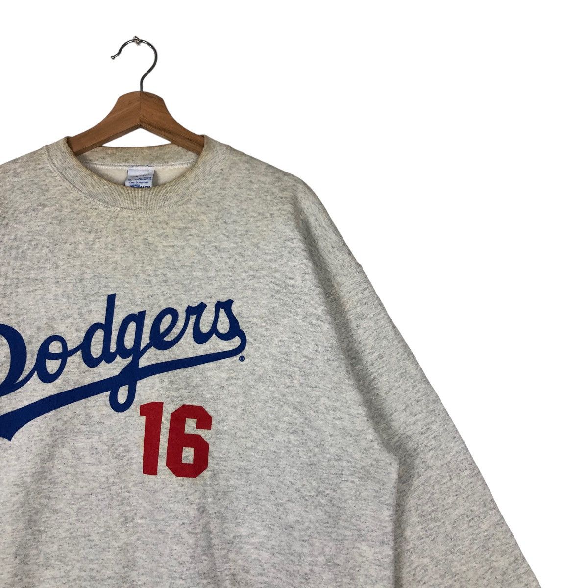MLB VINTAGE SWEATSHIRT CREWNECK DODGERS NOMO 16 SALEM SPORTWEAR Size US XL / EU 56 / 4 - 5 Thumbnail