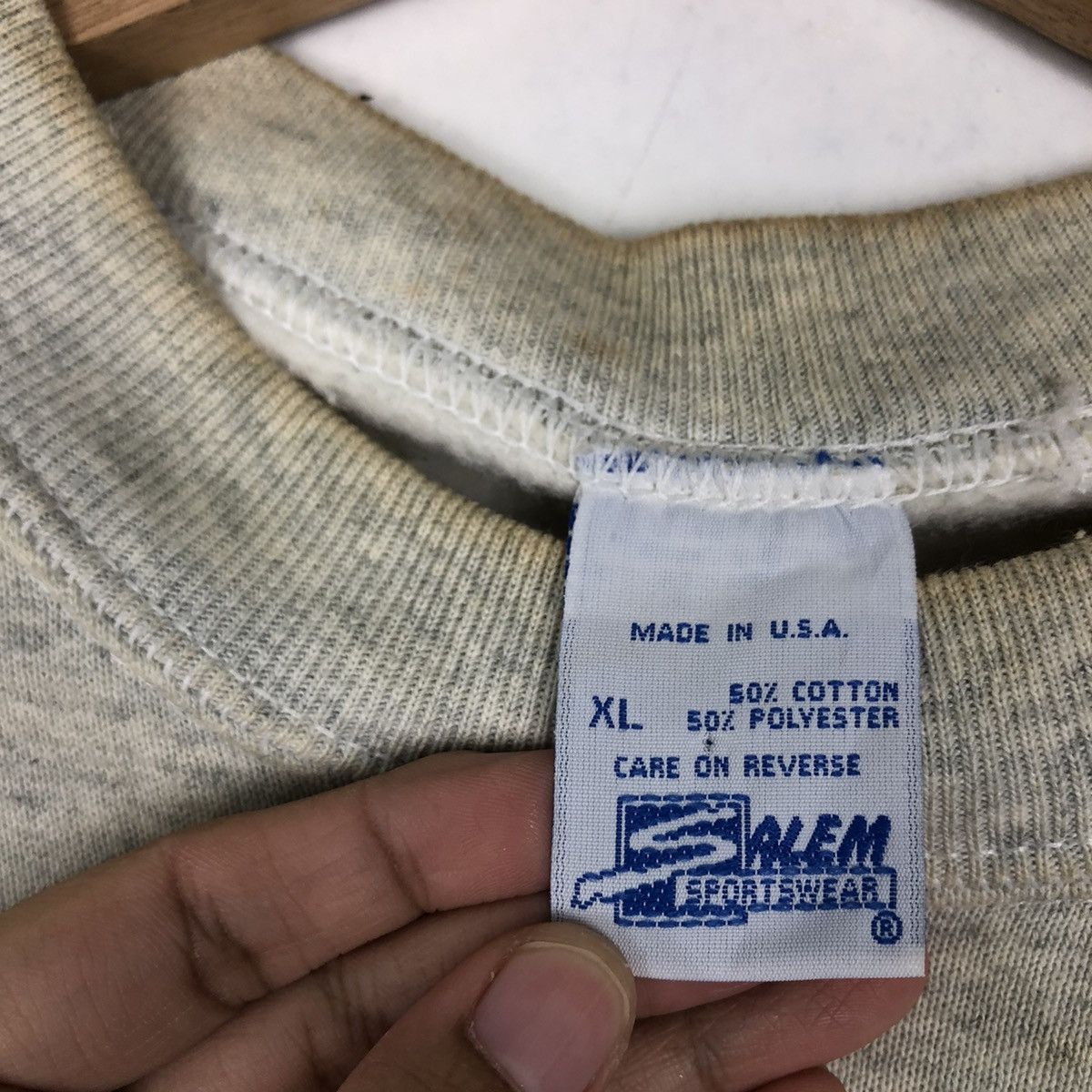 MLB VINTAGE SWEATSHIRT CREWNECK DODGERS NOMO 16 SALEM SPORTWEAR Size US XL / EU 56 / 4 - 10 Thumbnail