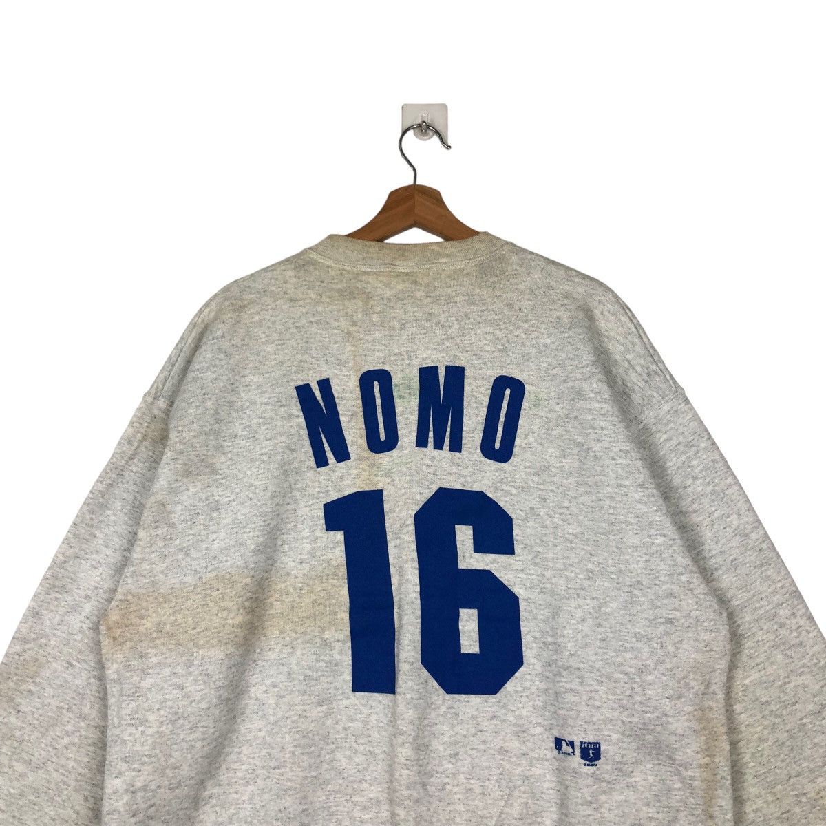 MLB VINTAGE SWEATSHIRT CREWNECK DODGERS NOMO 16 SALEM SPORTWEAR Size US XL / EU 56 / 4 - 8 Thumbnail
