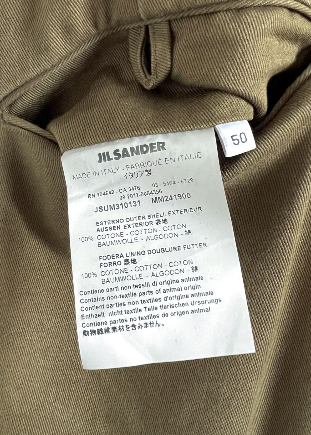 Jil Sander Jil Sander Khaki Cotton Chino Trousers Size US 34 / EU 50 - 5 Thumbnail