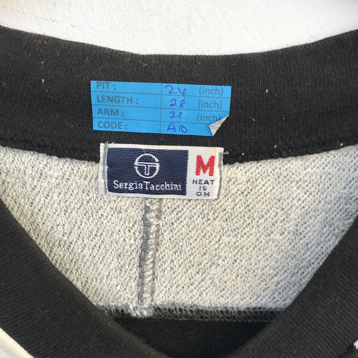 Sergio Tacchini × Vintage Vintage 90s Sergio Tacchini Big Logo sweatshirt Size US M / EU 48-50 / 2 - 5 Thumbnail