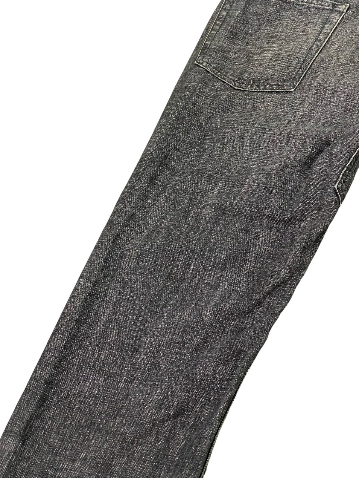 Japanese Brand Loose Jeans Dept Japan Patchwork Distress Denim 5🟦5 Size US 31 - 17 Thumbnail