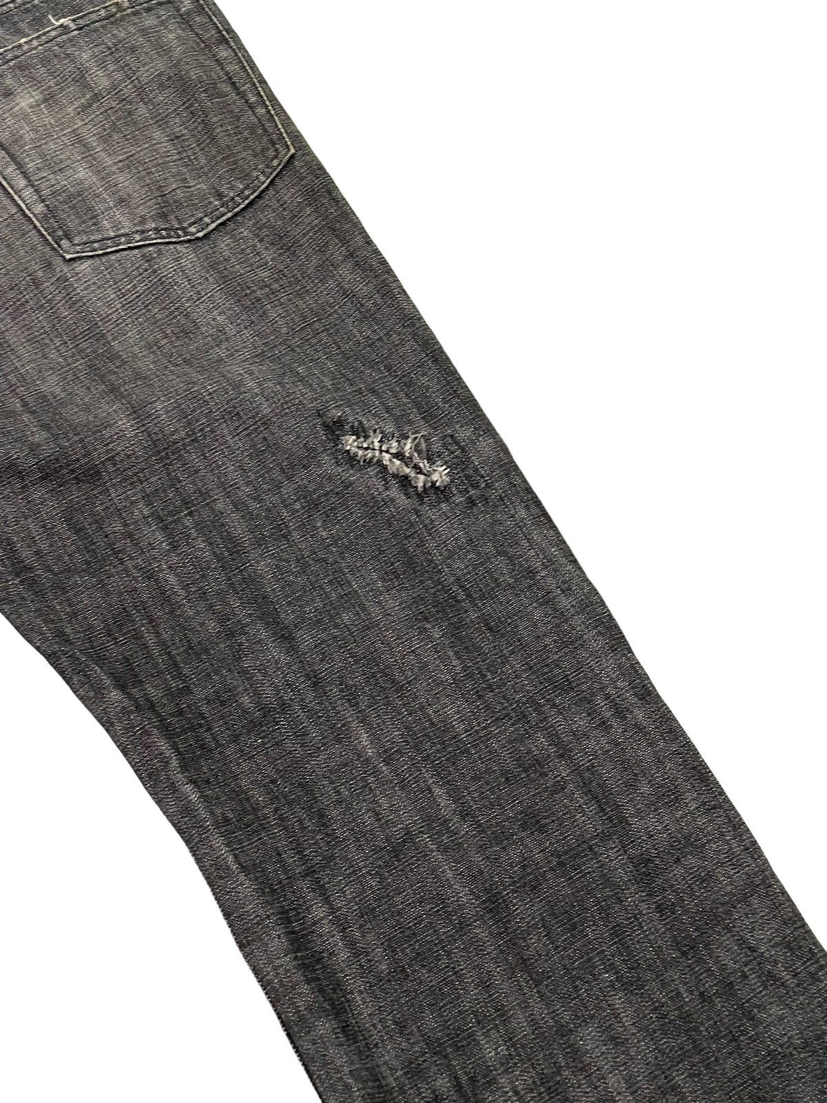 Japanese Brand Loose Jeans Dept Japan Patchwork Distress Denim 5🟦5 Size US 31 - 18 Thumbnail