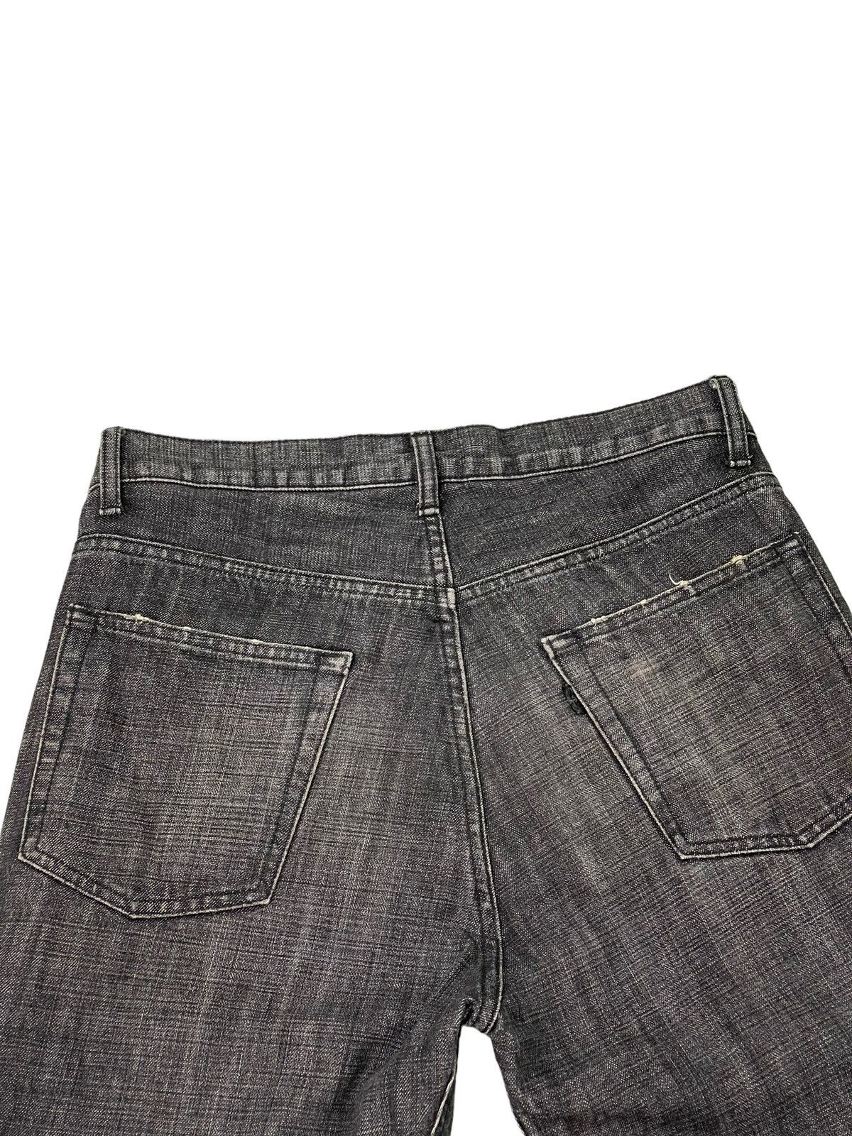 Japanese Brand Loose Jeans Dept Japan Patchwork Distress Denim 5🟦5 Size US 31 - 19 Thumbnail