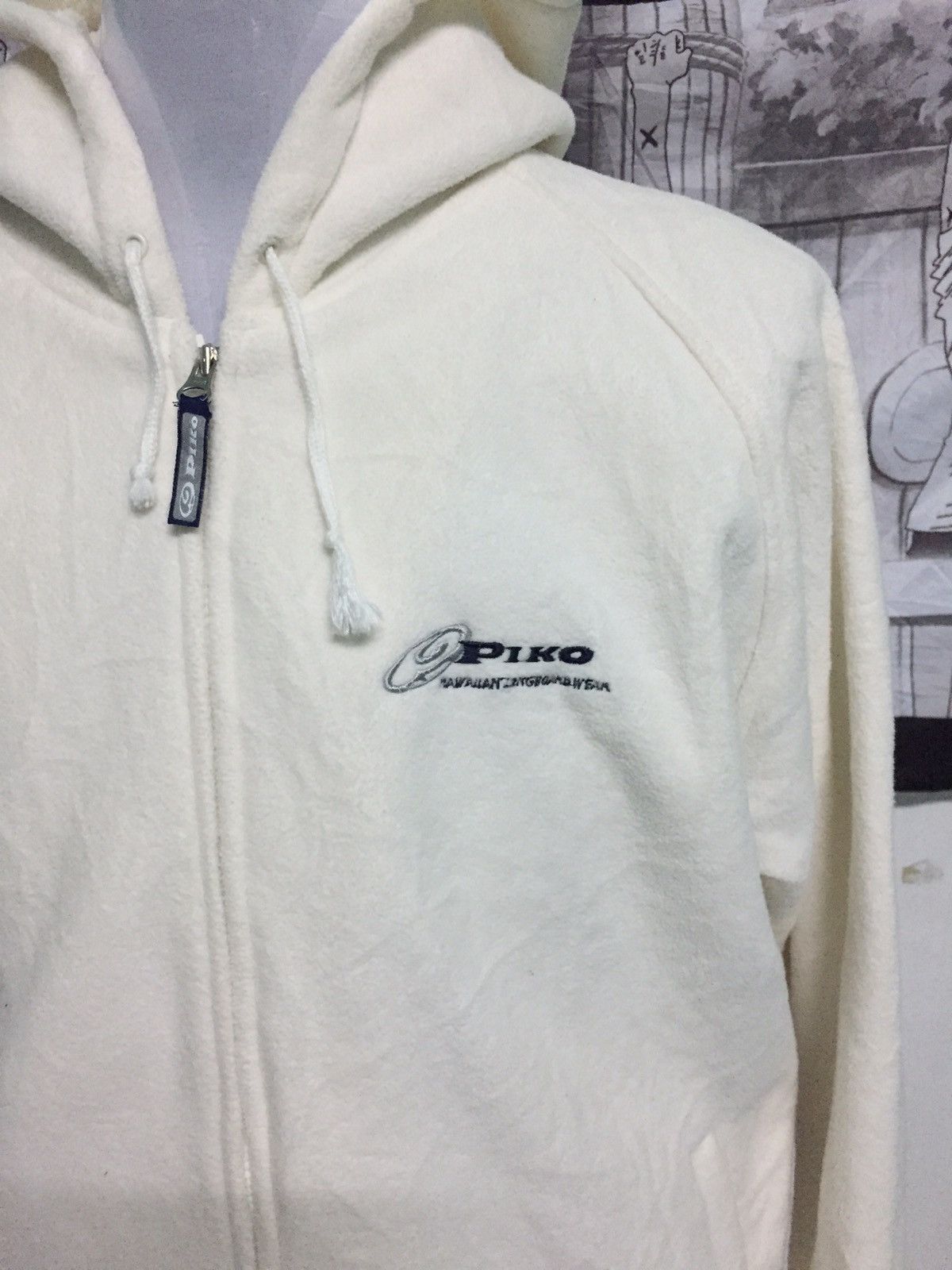 Japanese Brand Piko Hawaiian Longboard Wear Thick Fleece Jacket Hoodie Size US L / EU 52-54 / 3 - 5 Thumbnail