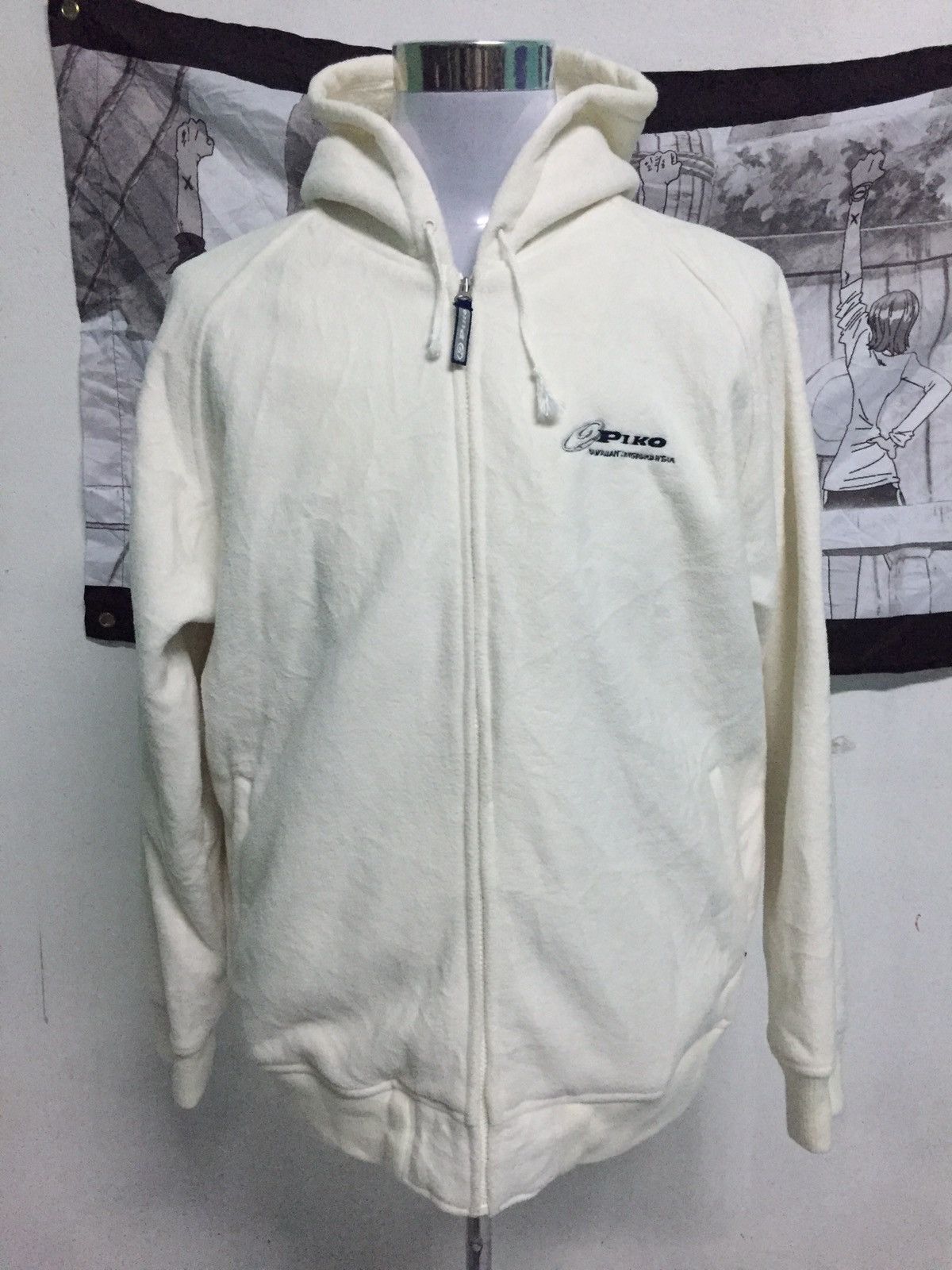 Japanese Brand Piko Hawaiian Longboard Wear Thick Fleece Jacket Hoodie Size US L / EU 52-54 / 3 - 4 Thumbnail