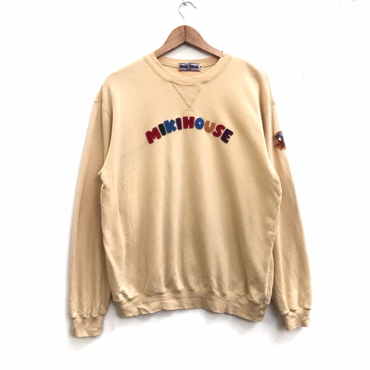 vintage miki house big logo jumper pullover sweatshirt