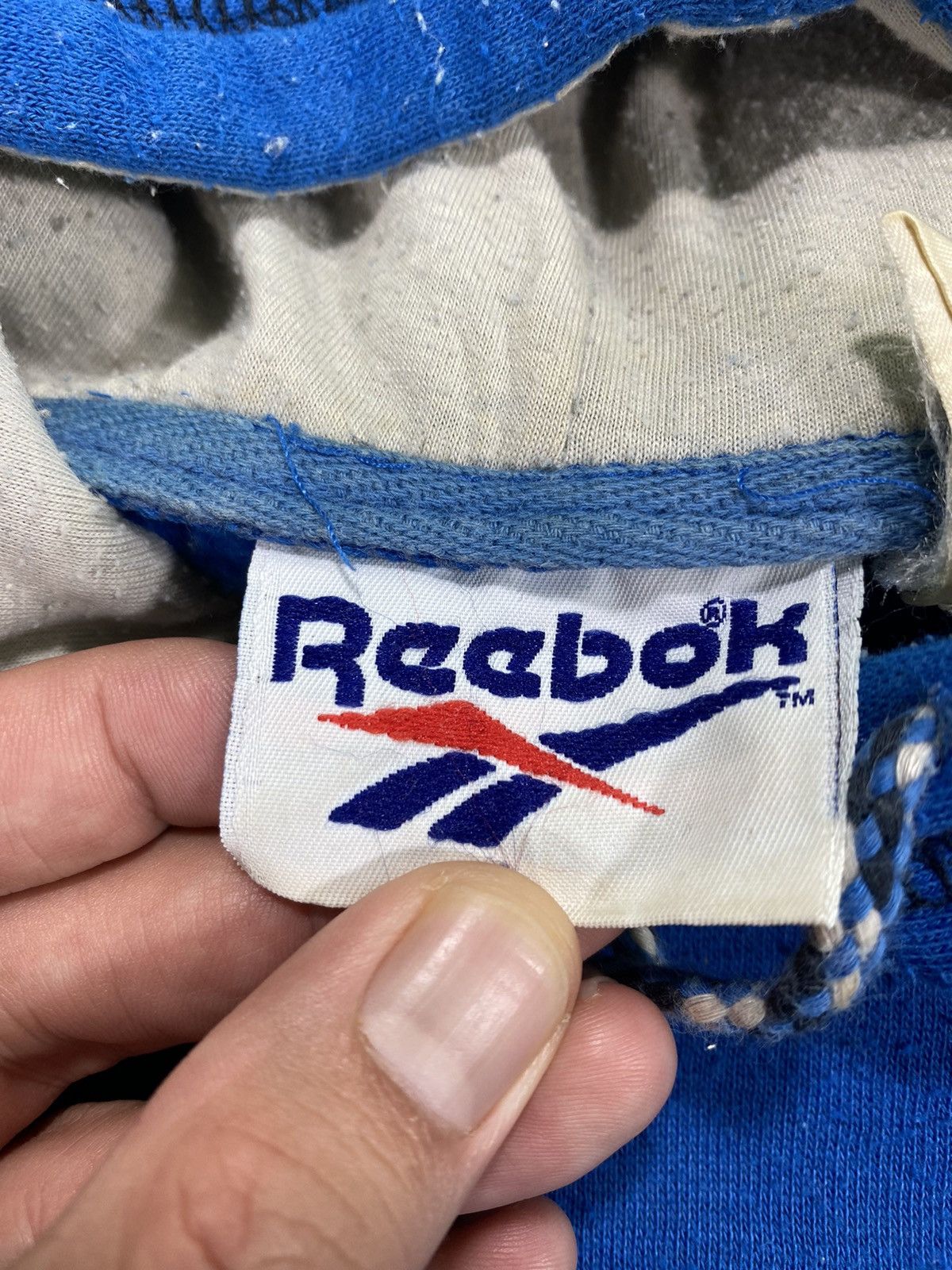 Reebok × Vintage Vintage 90s Reebok Swaq basketball Jumping Hoodie Size L Size US L / EU 52-54 / 3 - 8 Thumbnail