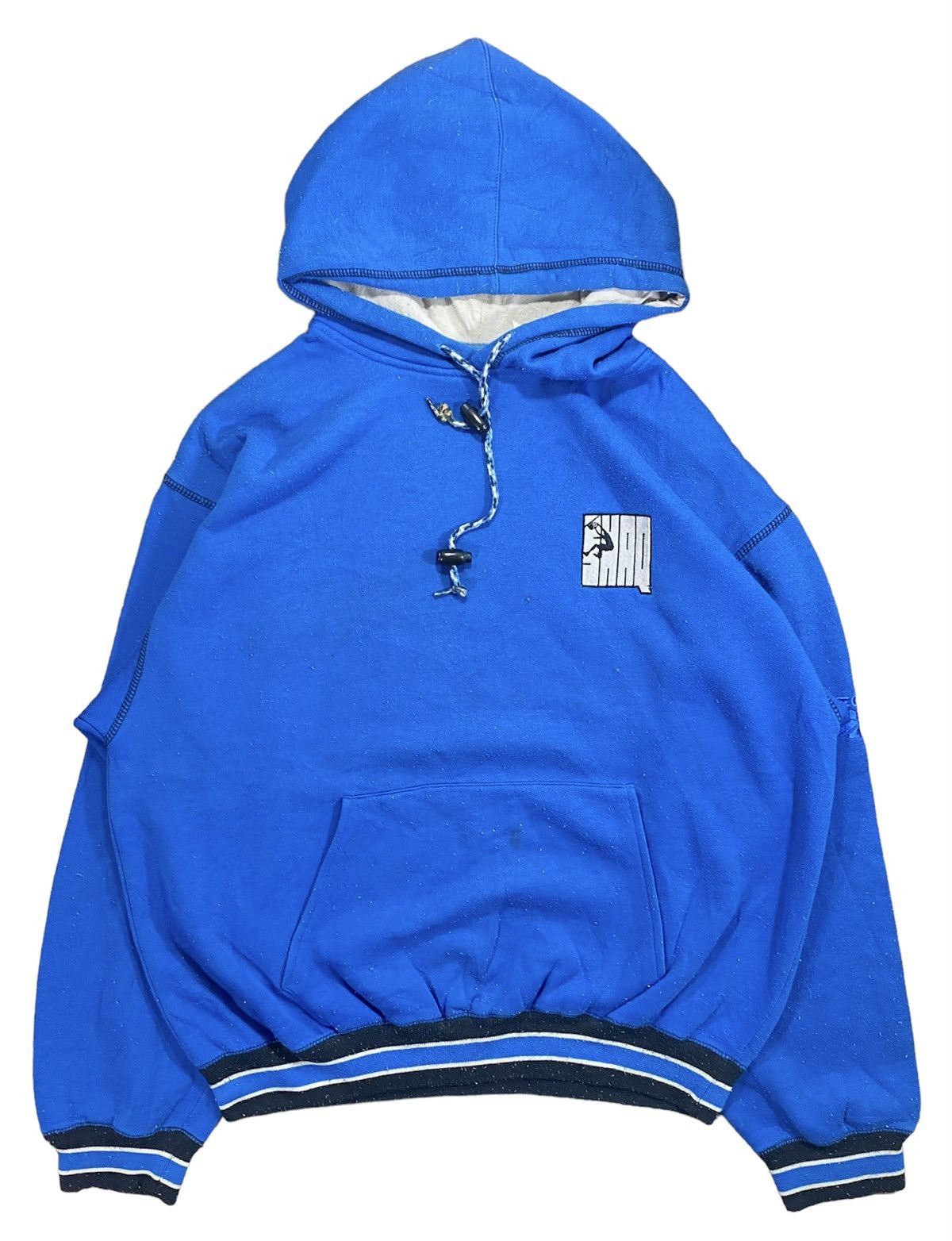 Reebok × Vintage Vintage 90s Reebok Swaq basketball Jumping Hoodie Size L Size US L / EU 52-54 / 3 - 1 Thumbnail