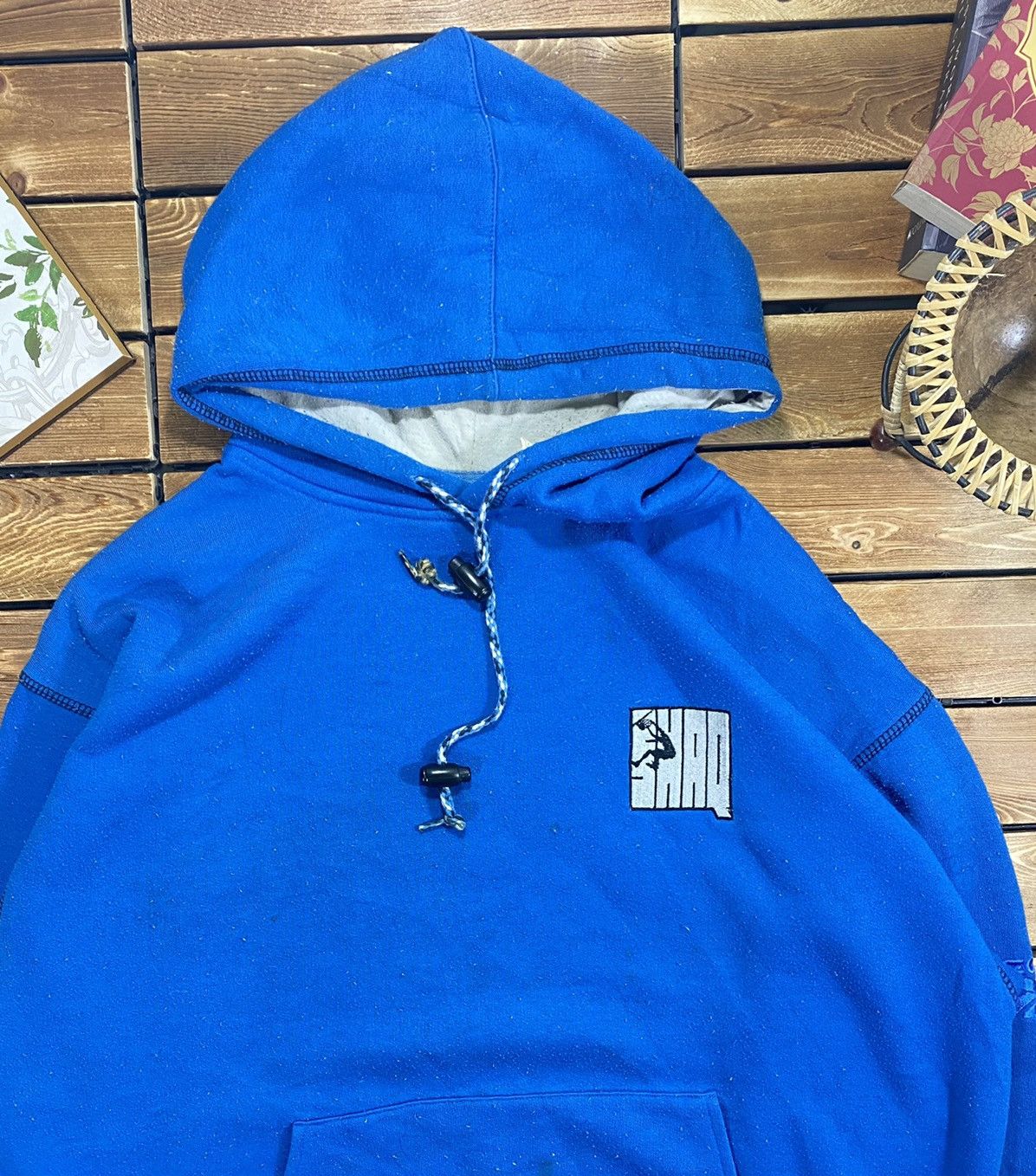 Reebok × Vintage Vintage 90s Reebok Swaq basketball Jumping Hoodie Size L Size US L / EU 52-54 / 3 - 7 Thumbnail