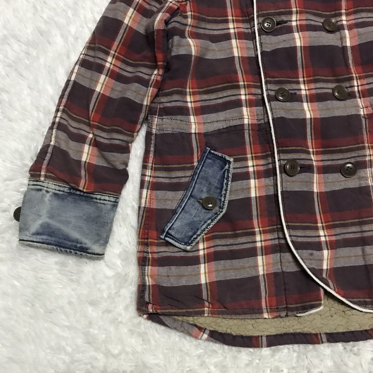 Japanese Brand 💥Steals💥Vtg Authentic Cube Sugar Work Wear Jacket Hooded Size US M / EU 48-50 / 2 - 3 Thumbnail
