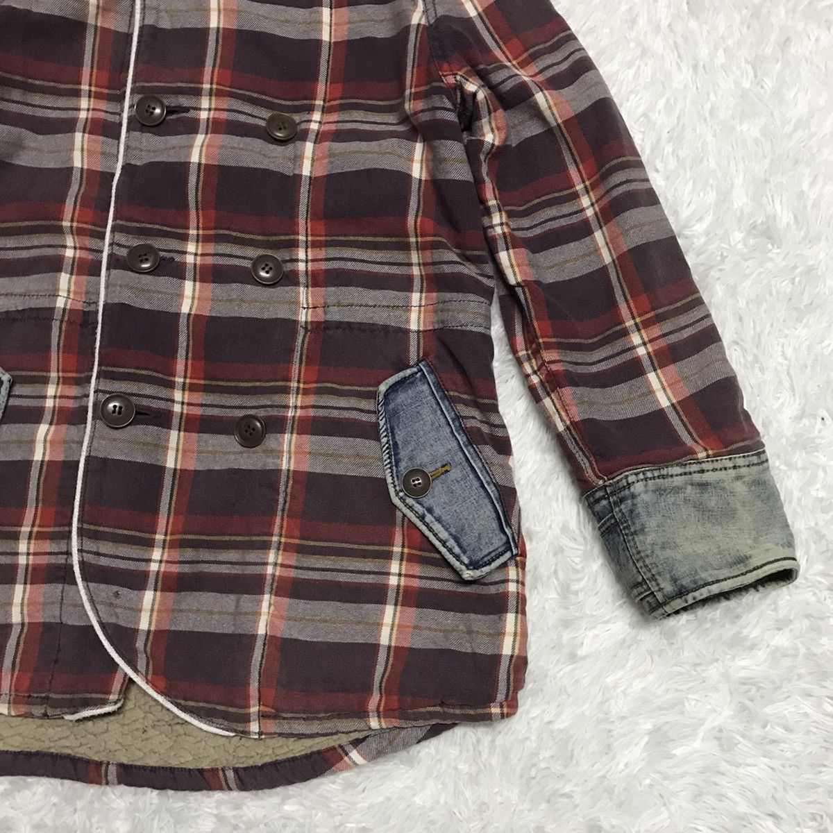 Japanese Brand 💥Steals💥Vtg Authentic Cube Sugar Work Wear Jacket Hooded Size US M / EU 48-50 / 2 - 4 Thumbnail