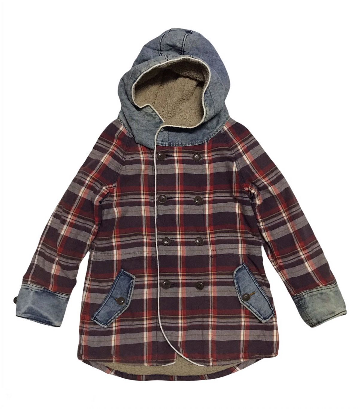 Japanese Brand 💥Steals💥Vtg Authentic Cube Sugar Work Wear Jacket Hooded Size US M / EU 48-50 / 2 - 1 Thumbnail