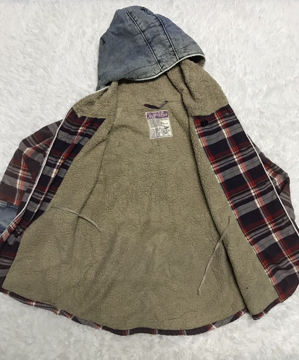 Japanese Brand 💥Steals💥Vtg Authentic Cube Sugar Work Wear Jacket Hooded Size US M / EU 48-50 / 2 - 16 Thumbnail