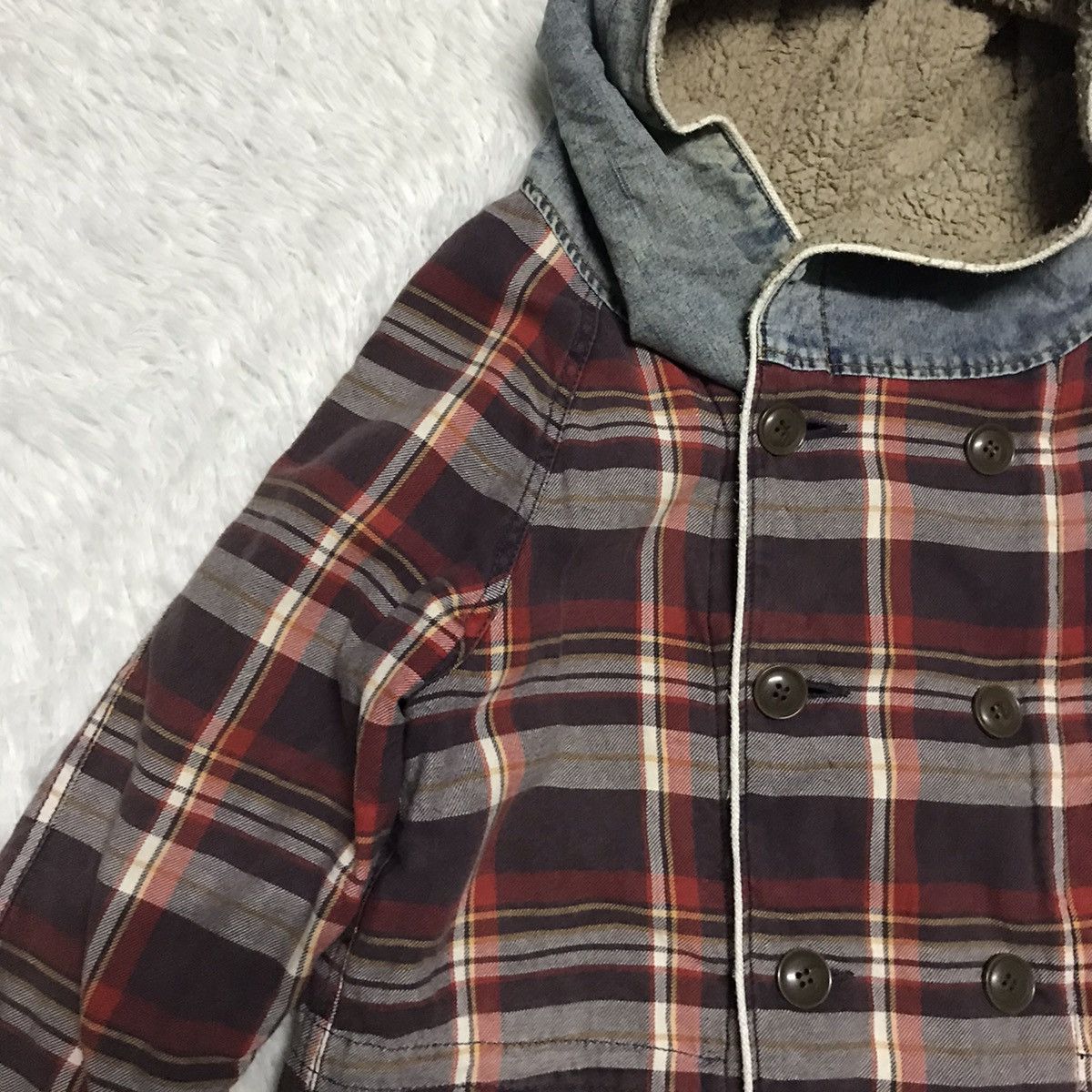 Japanese Brand 💥Steals💥Vtg Authentic Cube Sugar Work Wear Jacket Hooded Size US M / EU 48-50 / 2 - 6 Thumbnail