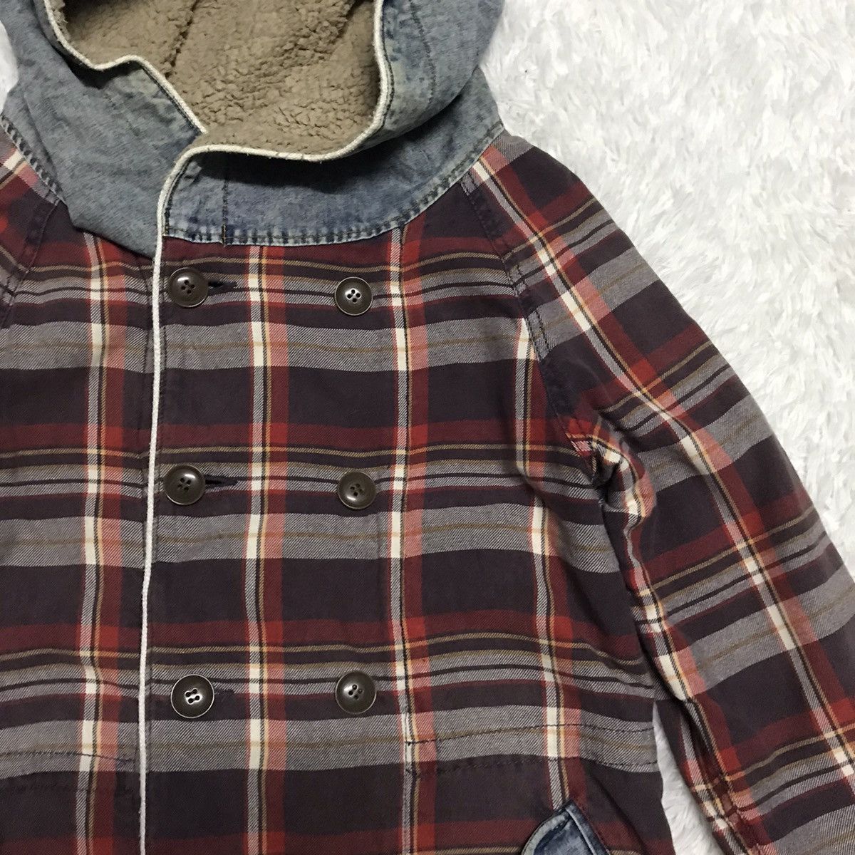 Japanese Brand 💥Steals💥Vtg Authentic Cube Sugar Work Wear Jacket Hooded Size US M / EU 48-50 / 2 - 5 Thumbnail