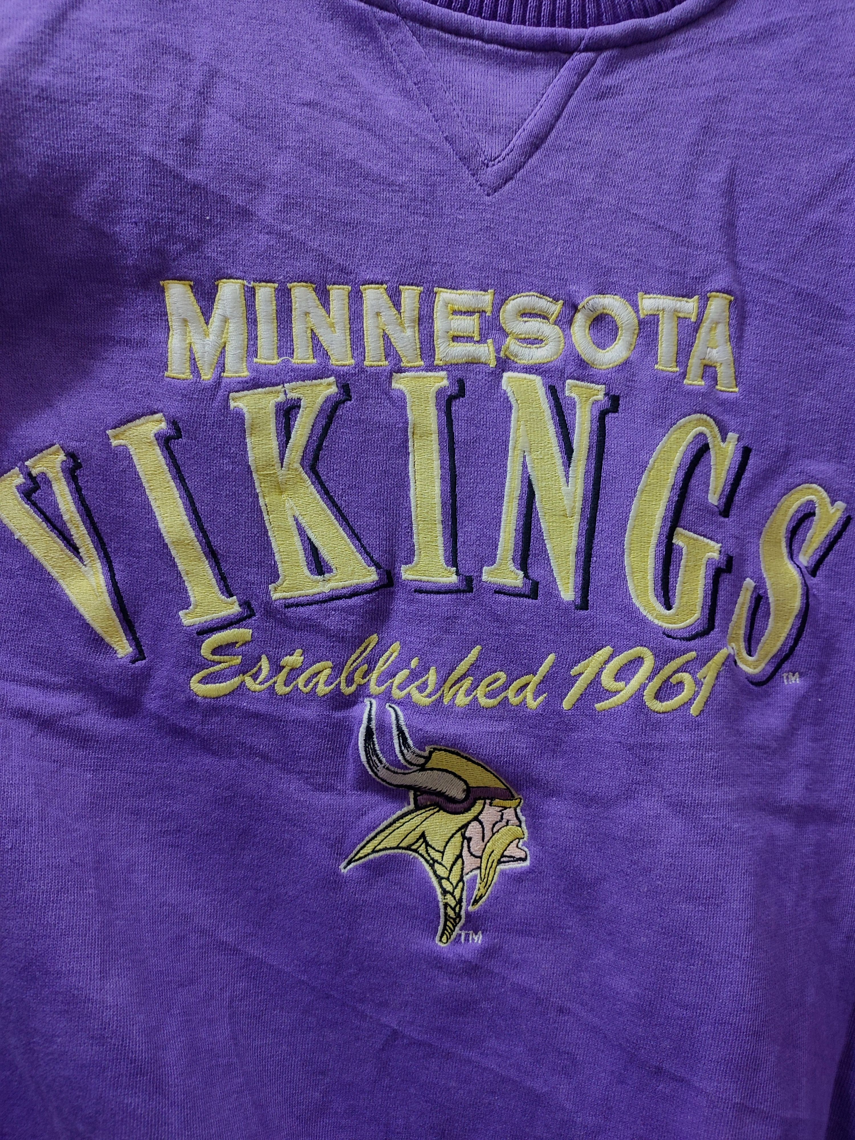 MLB × Vintage Vintage MLB Minnesota Vikings Established Sweatshirts Size US L / EU 52-54 / 3 - 5 Thumbnail