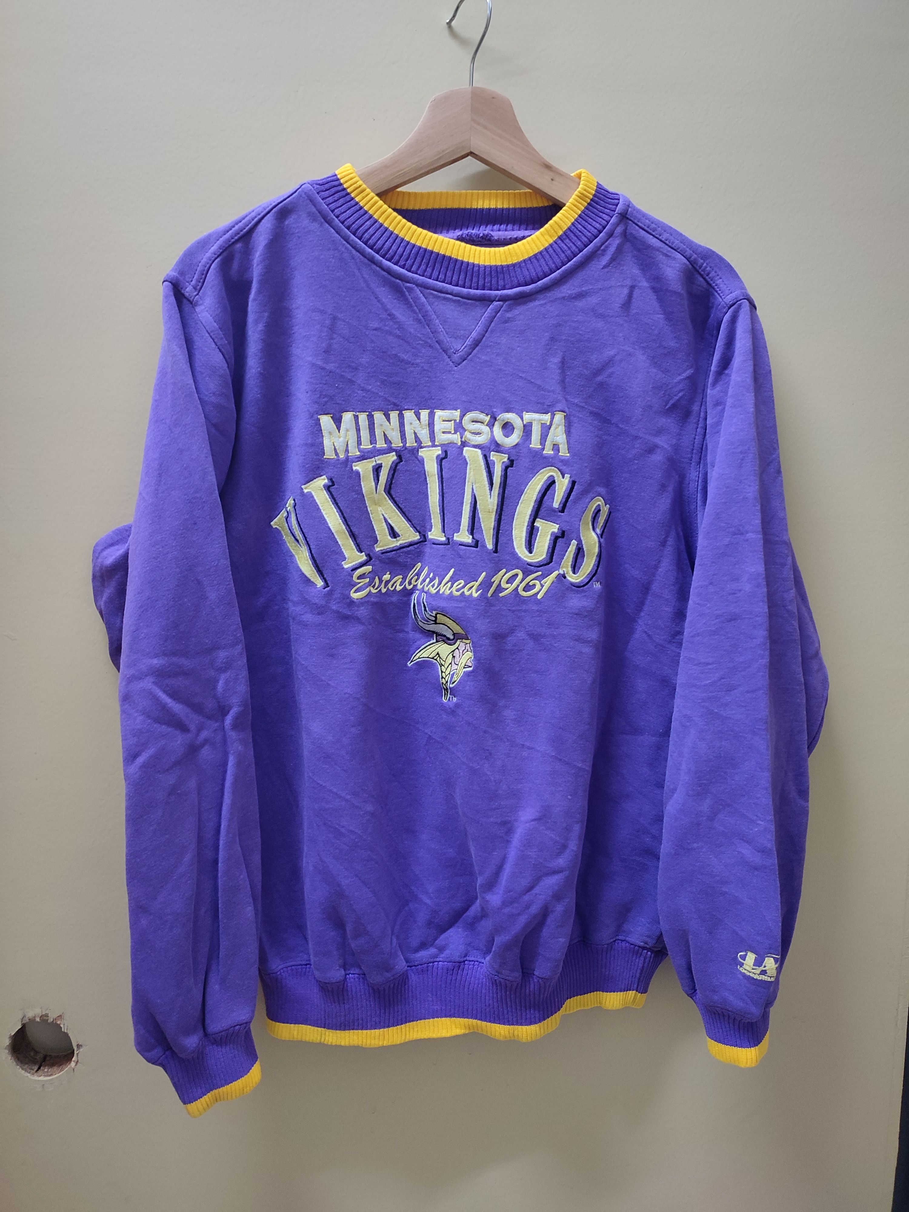 Vintage Minnesota Vikings Crewneck Sweatshirt Mens XL Russell Athletic NFL