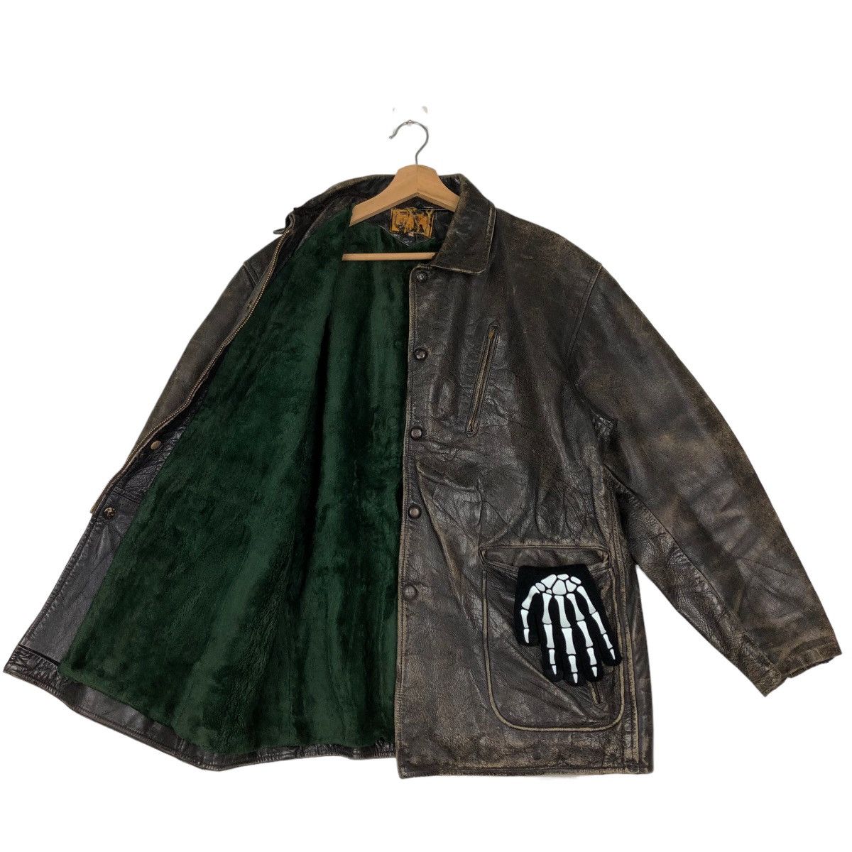 Genuine Leather TRUE VINTAGE 70’s LEATHER JACKET PARACHUTE BONDAGE BIKER Size US M / EU 48-50 / 2 - 8 Thumbnail